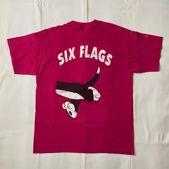 Vintage 1998 Loony Lunes X Six Flags Tee - Picture 8 of 8